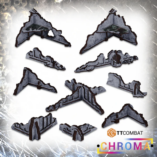 TT Combat - Chroma - Gothic Ruined Walls