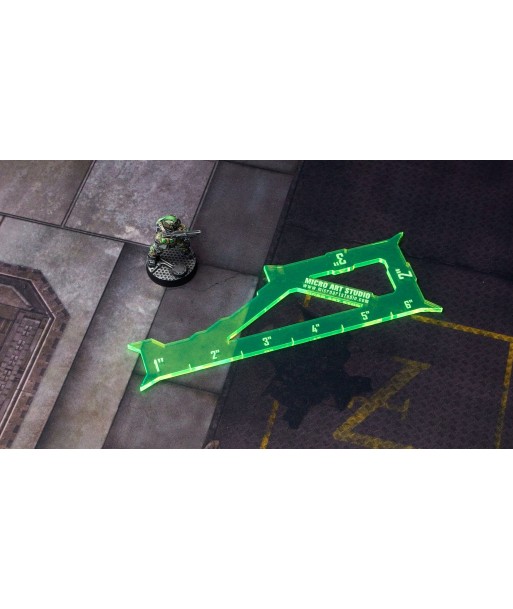 REGLETTE 1" 2" 3" 6" FLUO VERTE