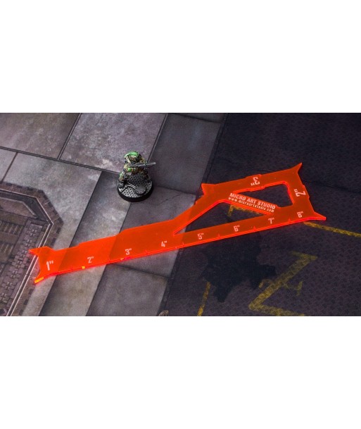 REGLETTE 1" 2" 3" 8" FLUO ORANGE