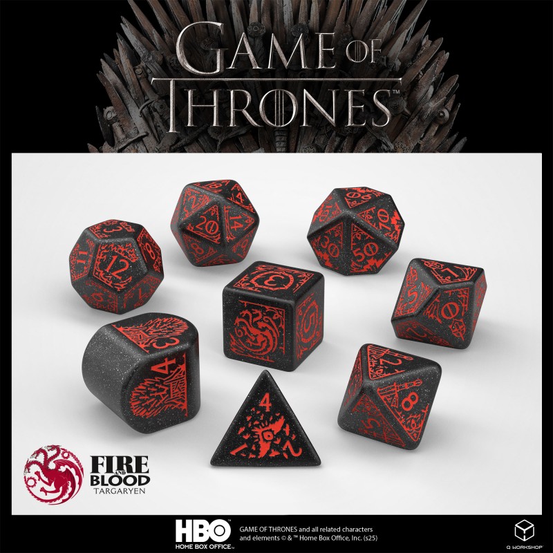 SET DE DES GAME OF THRONES - TARGARYEN