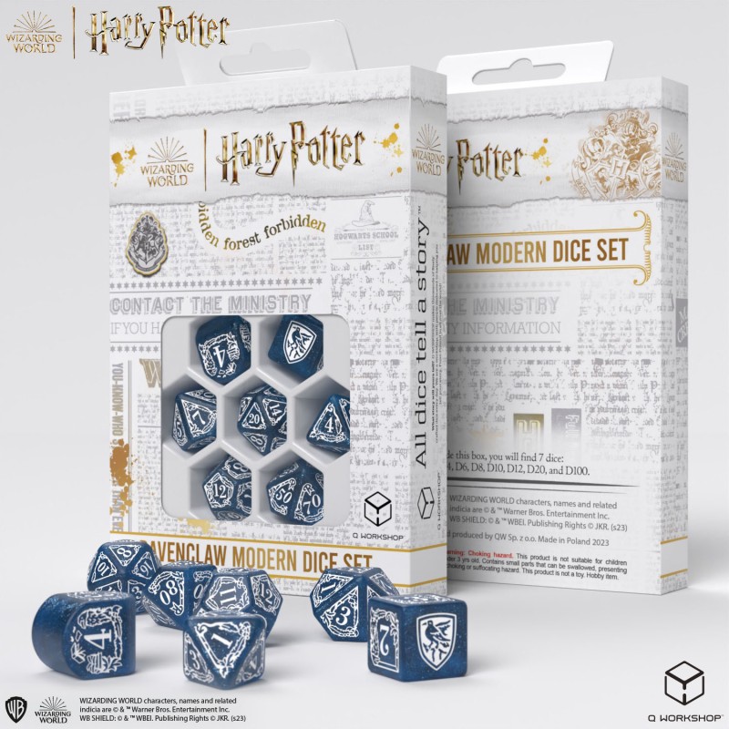 SET DE DES MODERNES HARRY POTTER - SERDAIGLE BLEU