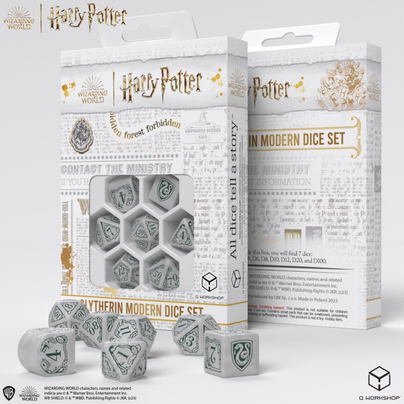 SET DE DES MODERNES HARRY POTTER - SERPENTARD BLANC