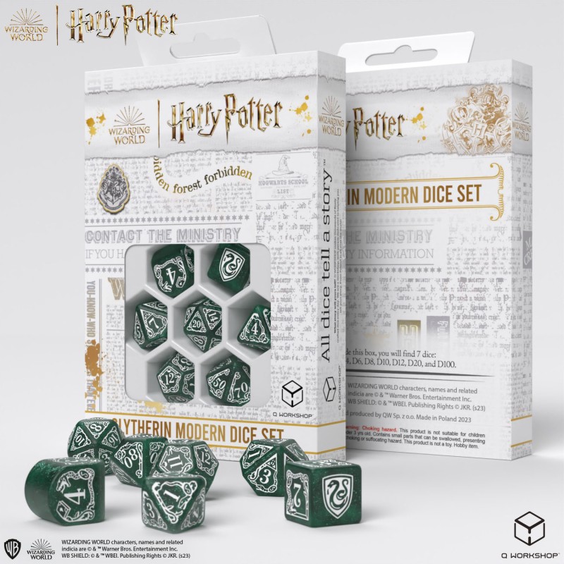 SET DE DES MODERNES HARRY POTTER - SERPENTARD VERT