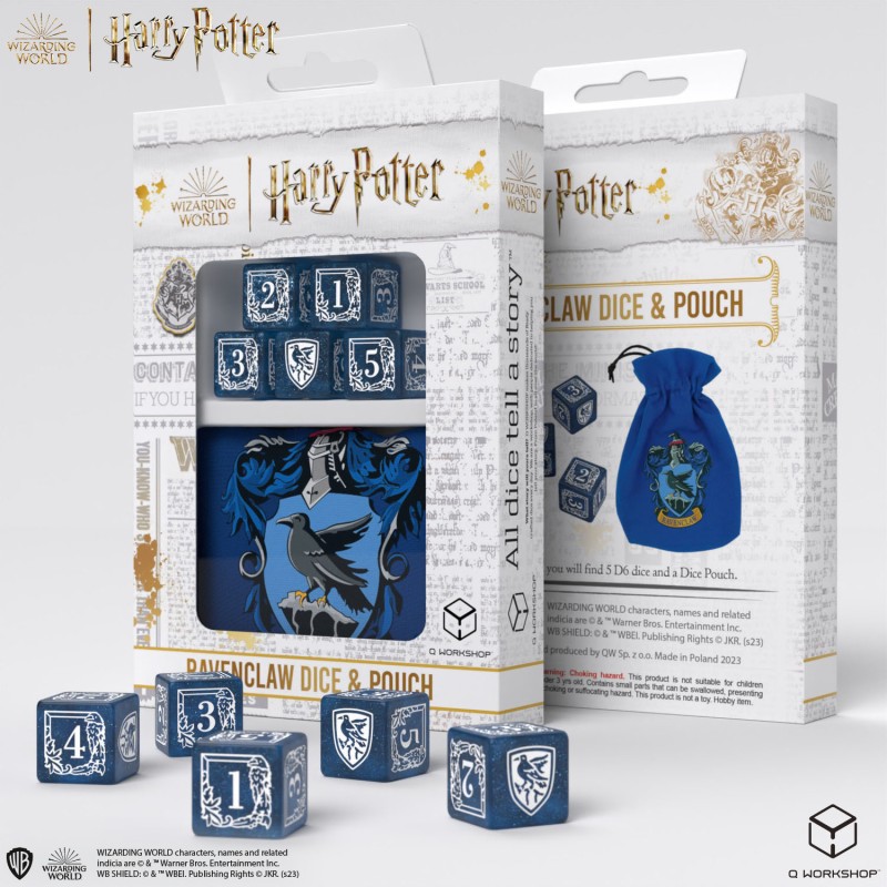 SET DE D6 + SAC A DES HARRY POTTER SERDAIGLE