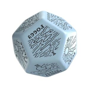 DÉ GÉNÉRATEUR MÉTÉO - BLEU & NOIR