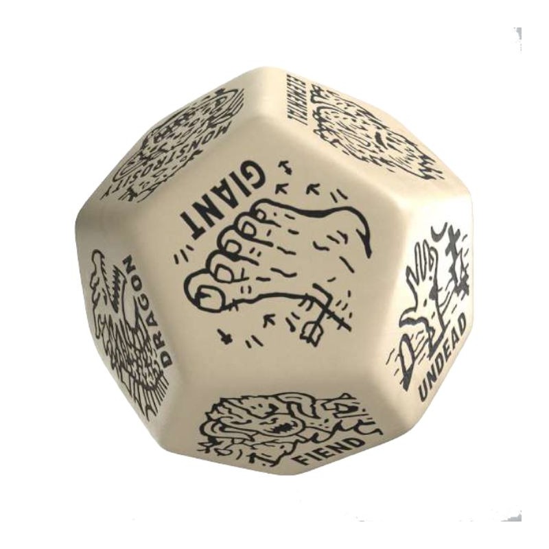 DÉ GÉNÉRATEUR MONSTRE - BEIGE & NOIR