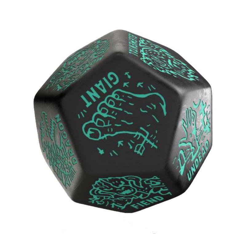 DÉ GÉNÉRATEUR MONSTRE - NOIR & TURQUOISE