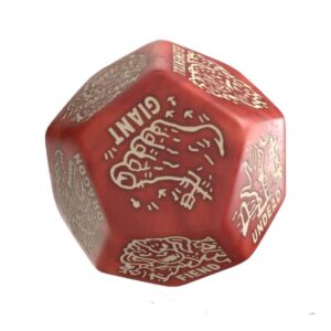 DÉ GÉNÉRATEUR MONSTRE - ROUGE & BEIGE