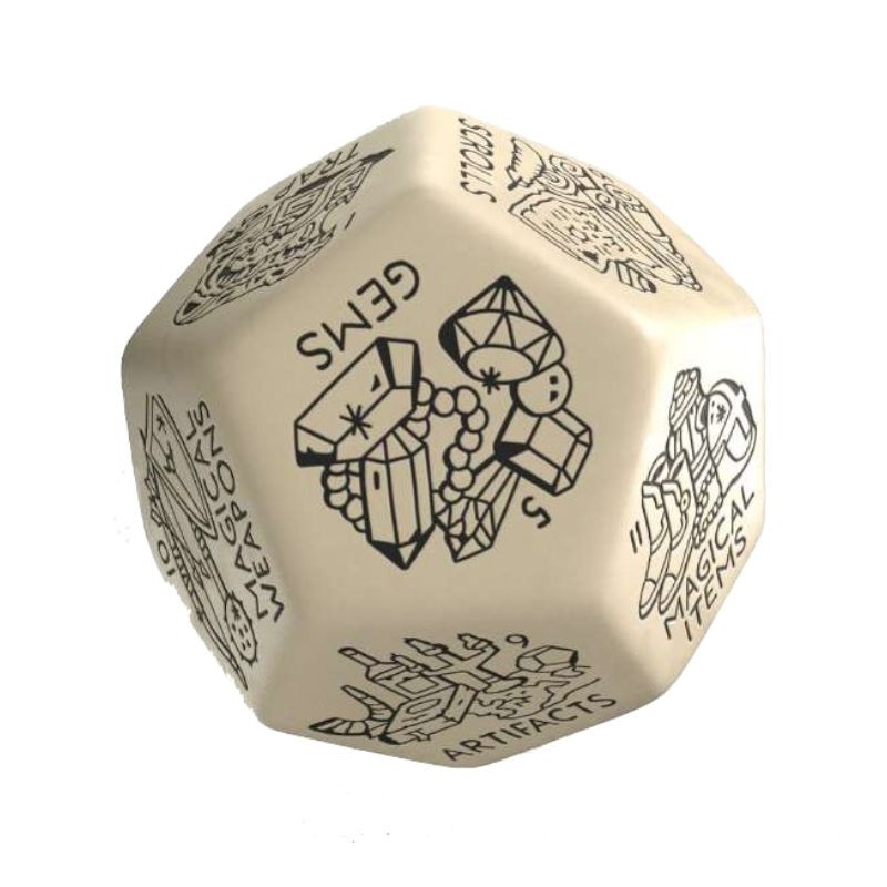 DÉ GÉNÉRATEUR TRÉSOR - BEIGE & NOIR