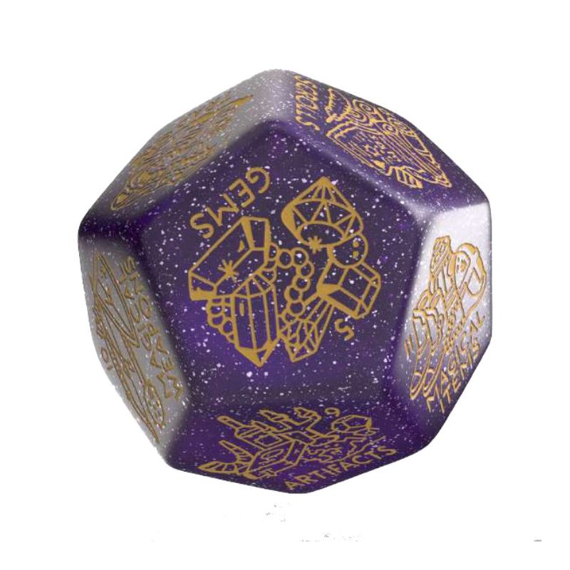 DÉ GÉNÉRATEUR TRÉSOR - VIOLET SCINTILLANT & OR