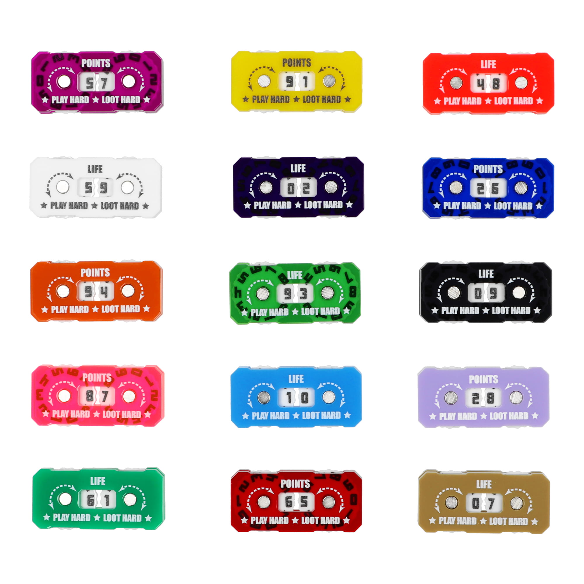 5 TRACKERS COUNTERS, RANGE 0-99, SIZE 20X41MM, RANDOM COLOURS (DUAL-PRINTED) – Image 3